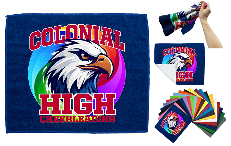ecycled Full Color Rally Towel &ndash; 15&rdquo; W X 18&rdquo; H